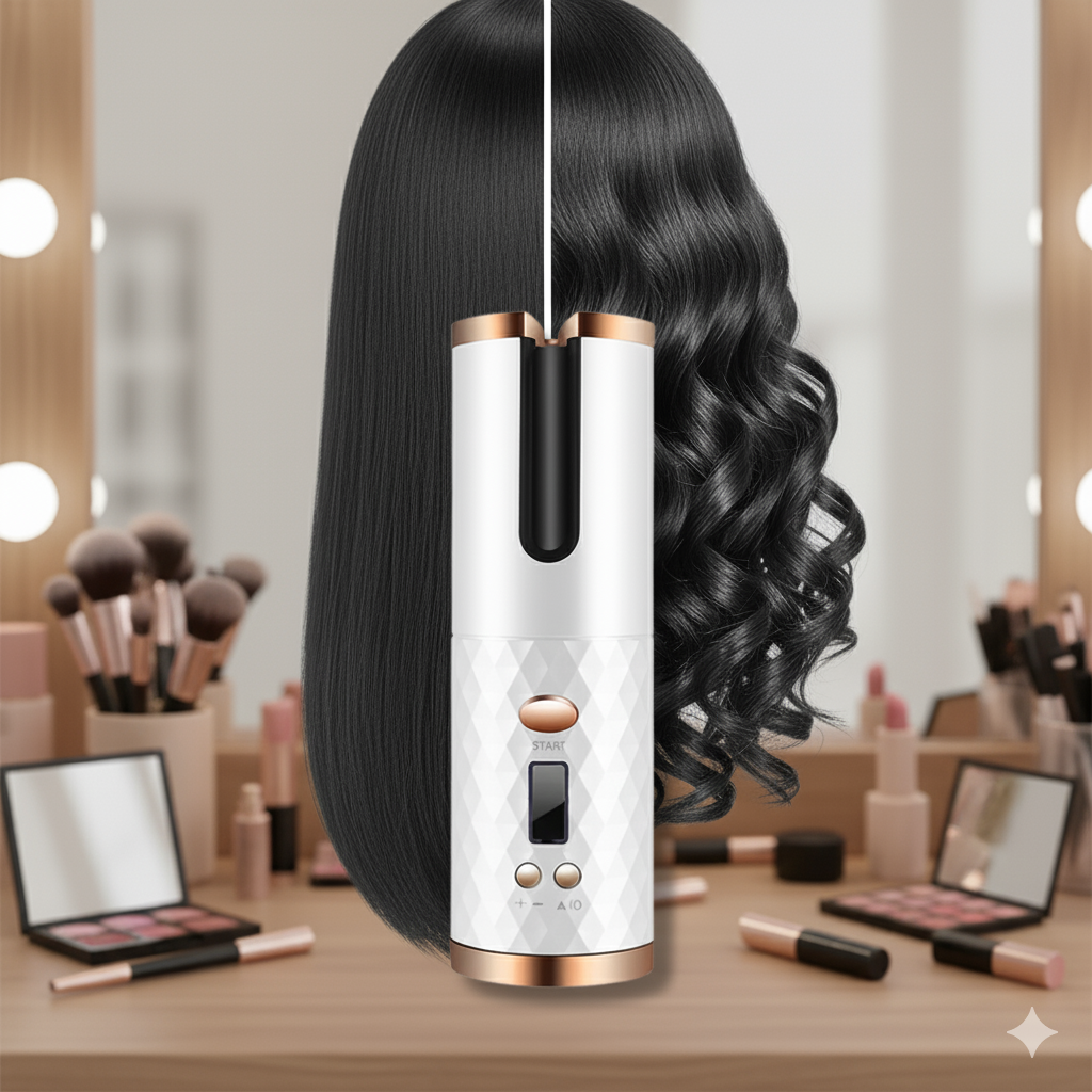 Cordless rotary curler 